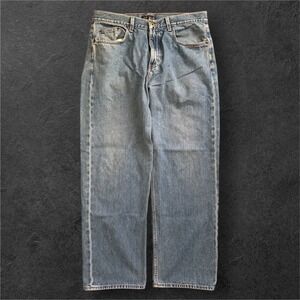 J Crew Mens Jeans 32x28.5 Light Wash Straight Leg Cotton Made‎ in USA 90s